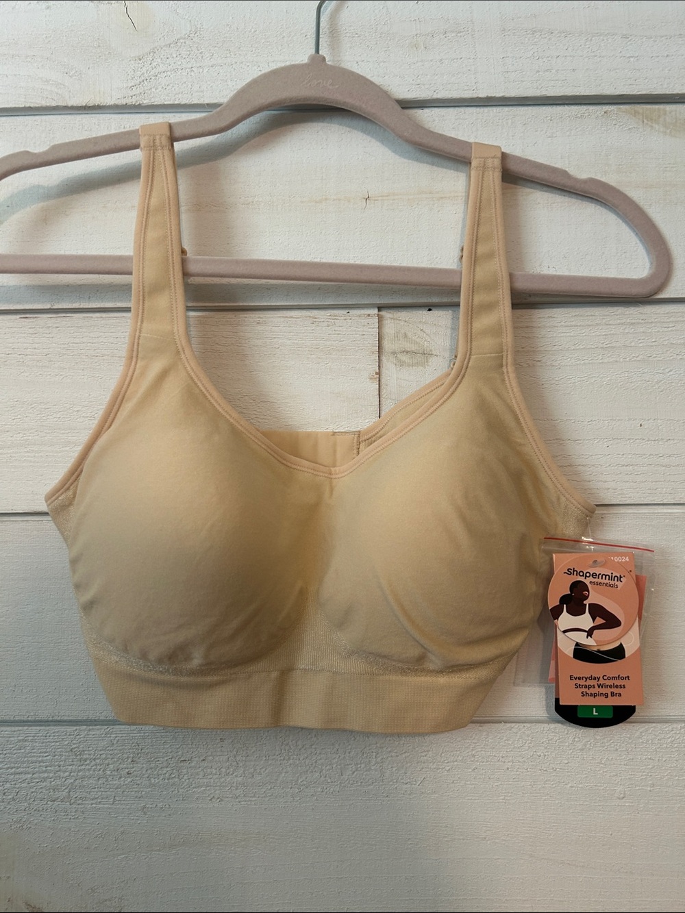 Shapermint Wireless Everyday Shaping Bra - Beige
